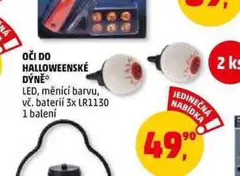 Penny Market Oči do halloweenské dýně led, 1 balení nabídka