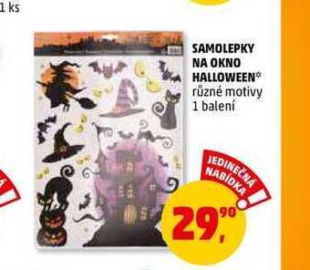 Penny Market Samolepky na okno halloween, 1 balení nabídka