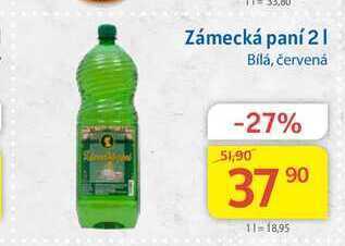 Kubík potraviny Zámecká paní víno 2l nabídka