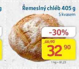 Kubík potraviny Řemeslný chléb s kvasem 405 g nabídka