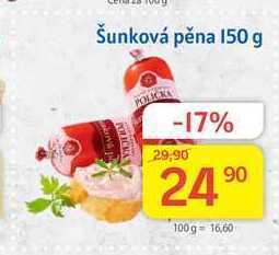 Kubík potraviny Maso uzeniny polička šunková pěna 150 g nabídka