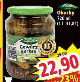 Okurky 720 ml