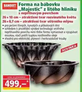 Forma na bábovku ,,majestic" z litého hliníku