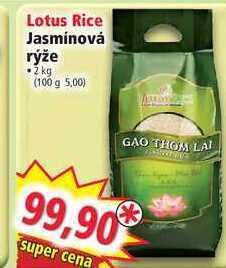 Norma Lotus rice jasmínová rýže • 2 kg nabídka