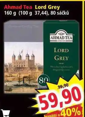 Norma Ahmad tea lord grey 160 g nabídka