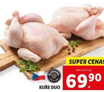 Lidl Kuře duo, cena za 1 kg nabídka