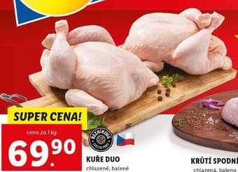 Lidl Kuře duo, cena za 1 kg nabídka