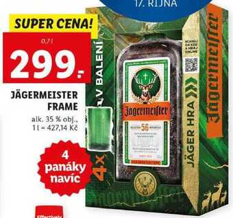 Lidl Jägermeister frame, 0,7 l nabídka
