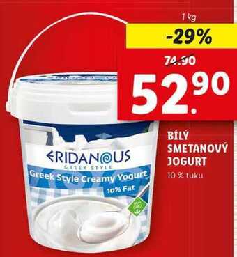 Lidl Bílý smetanový jogurt, 1 kg nabídka