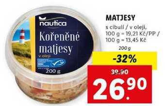 Lidl Matjesy, 200 g nabídka