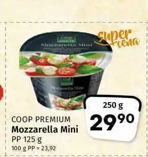 Coop Coop mozzarella mini pp 125 g nabídka