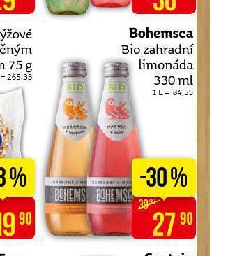 Bohemsca bio zahradní limonáda