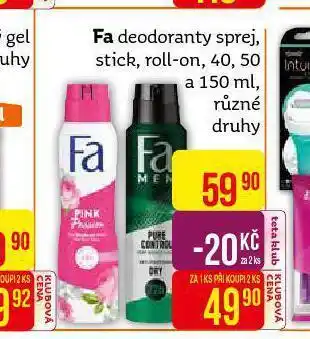 Teta Fa deodorant sprej nabídka