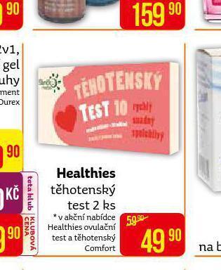 Teta Healthies těhotenský test nabídka