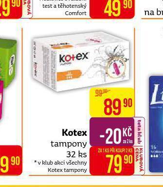 Teta Kotex tampony nabídka