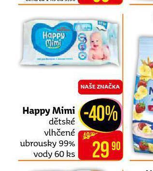 Teta Happy mimi dětské vlhčené ubrousky nabídka