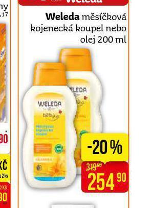 Teta Weleda měsíčková kojenecká koupel, olej nabídka