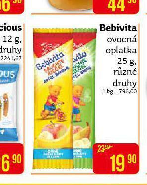 Teta Bebivita ovocná oplatka nabídka