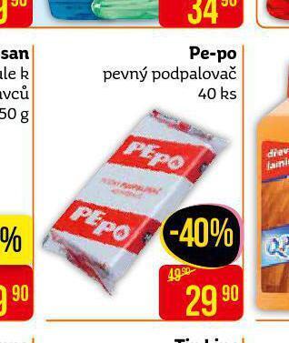Pe-po pevný podpalovač