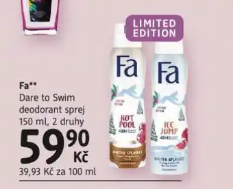 dm drogerie Fa deodorant nabídka