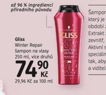 dm drogerie Gliss šampon nabídka