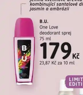 dm drogerie B.u. one love deodorant nabídka