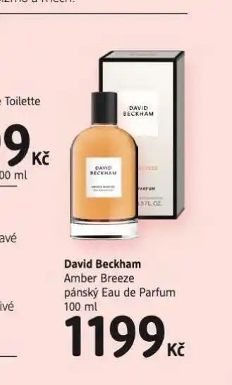 dm drogerie David beckham amber breeze nabídka