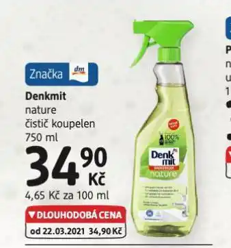 dm drogerie Denkmit nature čistič koupelen nabídka