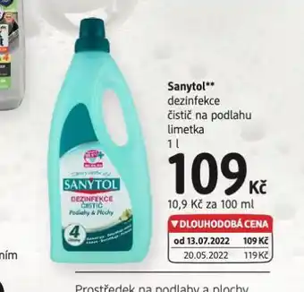 Sanytol dezinfekce na podlahu