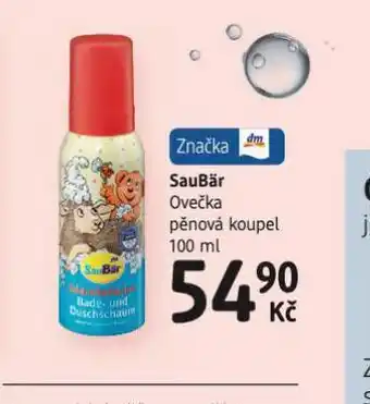 dm drogerie Saubär ovečka pěnová koupel nabídka