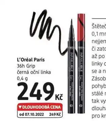 dm drogerie Loreal paris černá oční linka nabídka