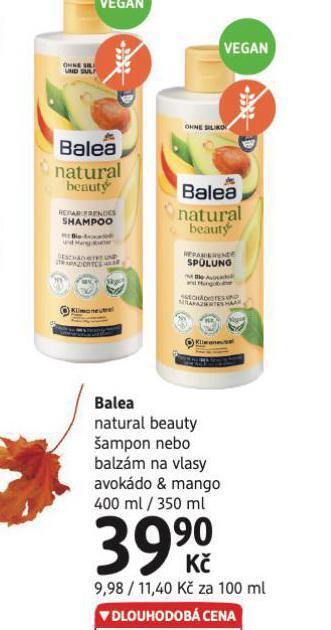dm drogerie Balea šampon, balzám nabídka