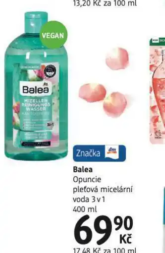 dm drogerie Balea pleťová micelární voda 3v1 nabídka