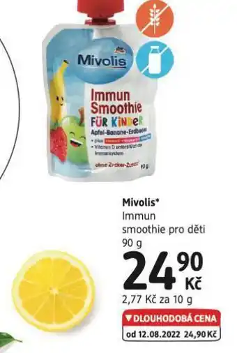 dm drogerie Mivolis immun smoothie pro dě+ti nabídka