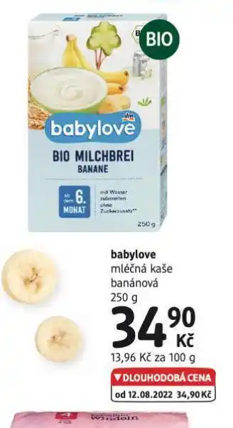 Babyolve mléčná kaše banánová