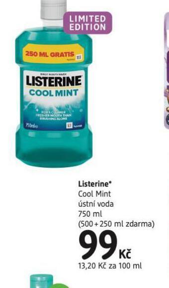 dm drogerie Listerine ústní voda nabídka