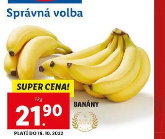 Lidl Banány nabídka