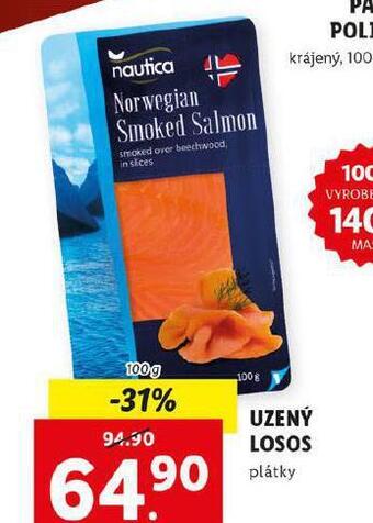 Lidl Uzený losos nabídka