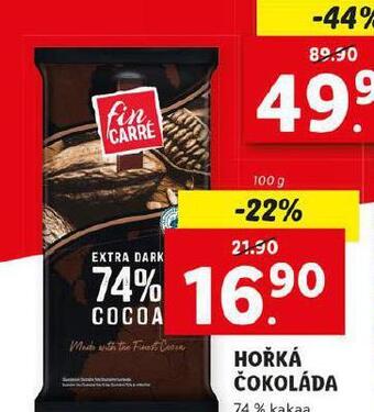 Lidl Hořká čokoláda nabídka