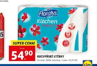 Lidl Florasyl kuchyňské utěrky nabídka