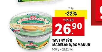 Lidl Tavený sýr madeland / romadur nabídka