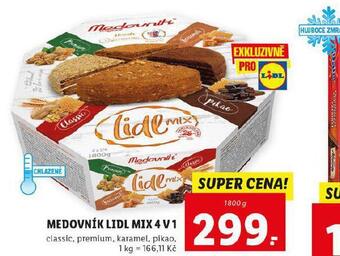 Lidl Medovník lidl mix 4v1 nabídka