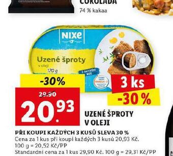 Lidl Uzené šproty v oleji nabídka