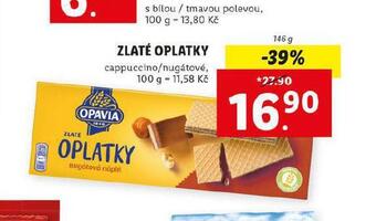 Lidl Zlaté oplatky nabídka