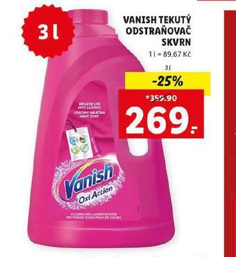 Lidl Vanish tekutý odstraňovač skvrn nabídka
