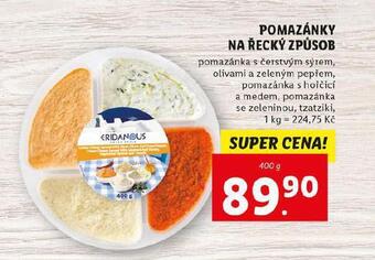 Lidl Pomazánky na řecký způsob nabídka