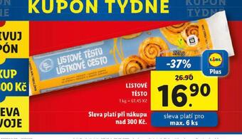 Lidl Listové těsto nabídka