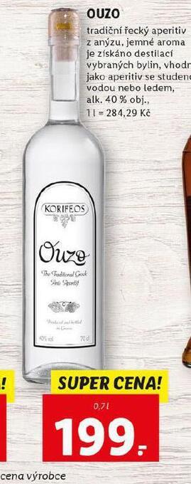 Lidl Ouzo nabídka