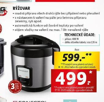 Lidl Rýžovar nabídka