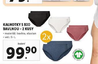 Lidl Kalhotky s bio bavlnou nabídka
